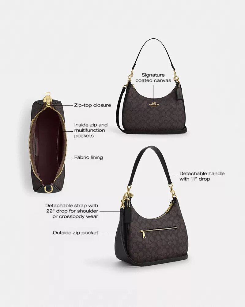 Teri Hobo Çanta, Signature Canvas