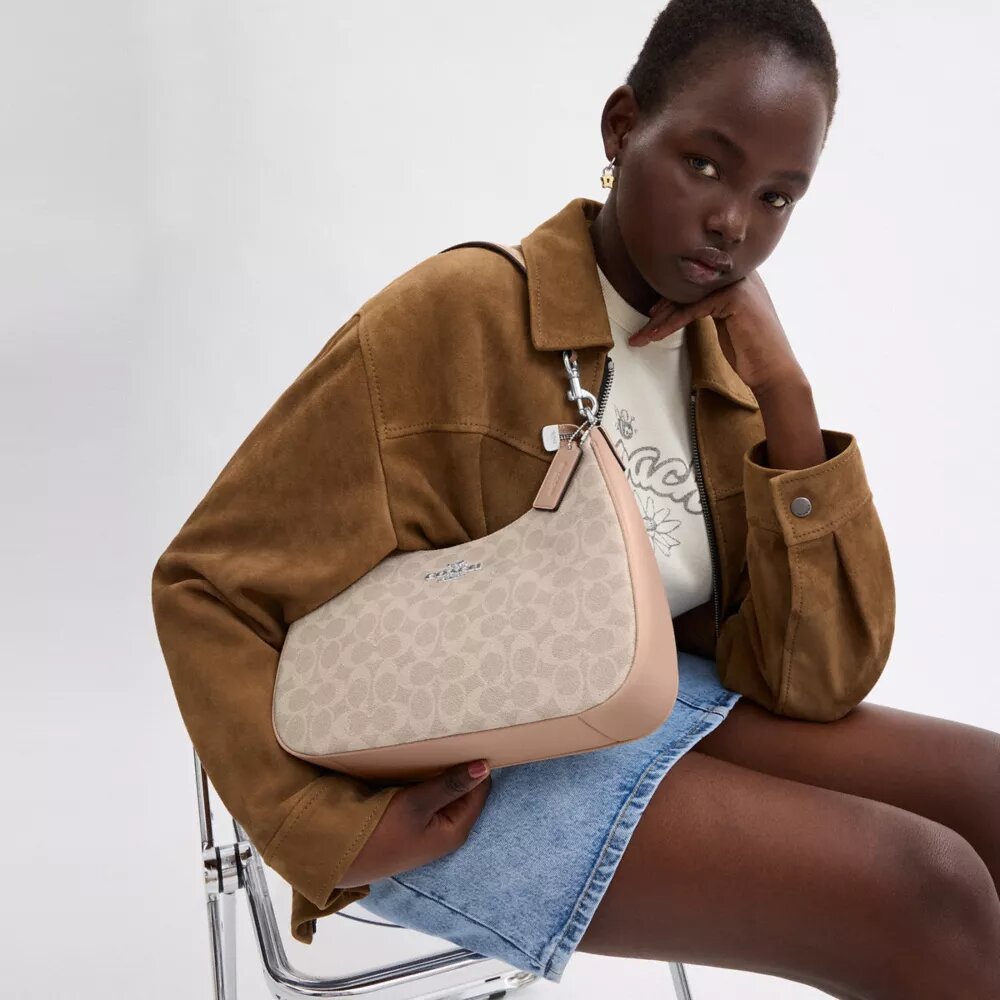 Teri Hobo Çanta, Signature Canvas