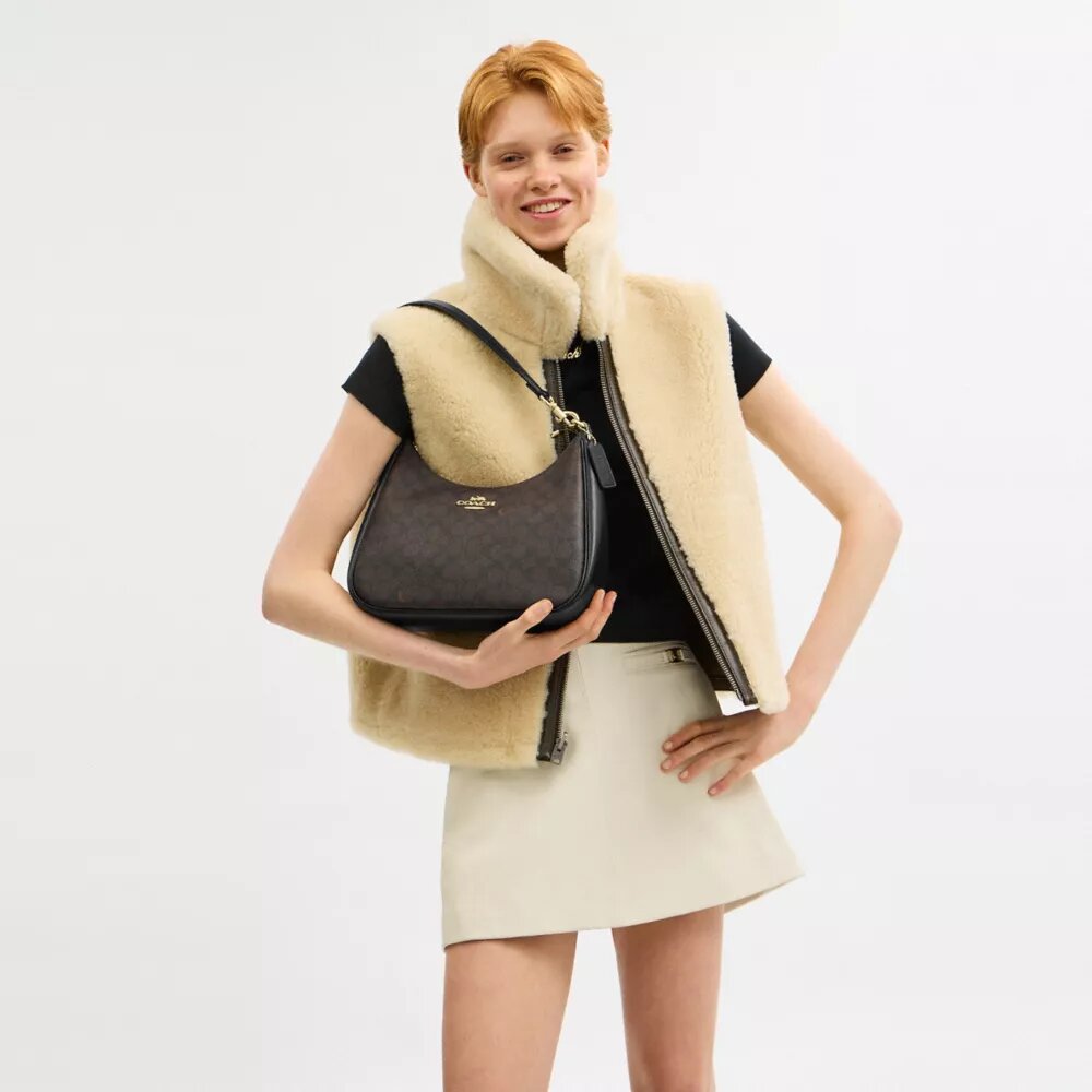 Teri Hobo Çanta, Signature Canvas