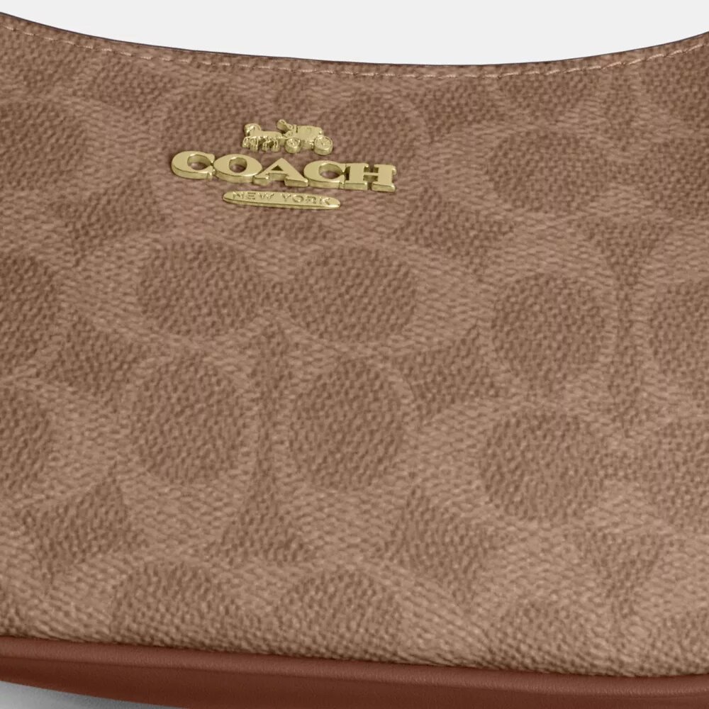 Teri Mini Çapraz Çanta, Signature Canvas