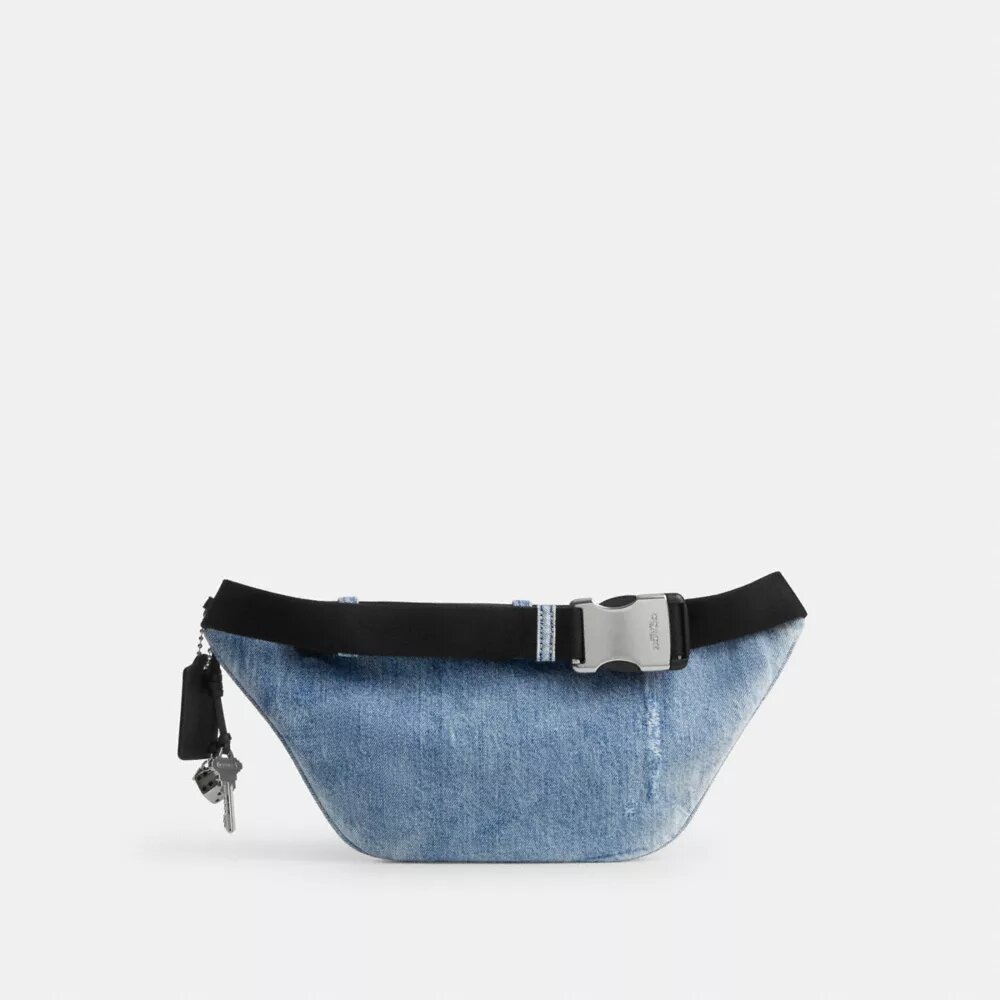 Travis Kemer Çantası 35, Süslemeli Loved Denim
