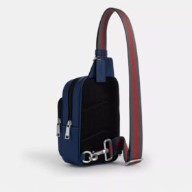 Varsity Çizgili Dokumalı Racer Sling Çanta