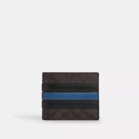 Varsity Çizgili Signature Canvas 3'ü 1 Arada Cüzdan