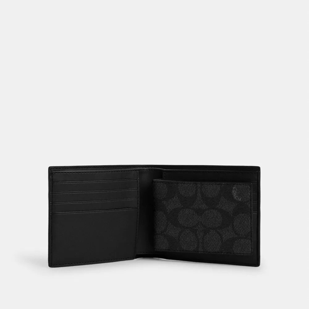 Varsity Çizgili Signature Canvas 3'ü 1 Arada Cüzdan
