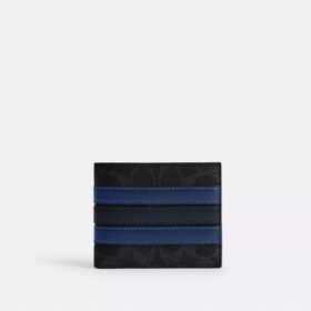 Varsity Çizgili Signature Canvas Kimlikli Cüzdan