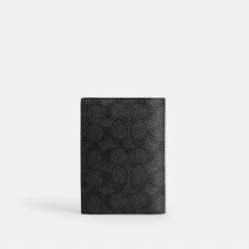 Yamalı Signature Canvas Pasaport Çantası