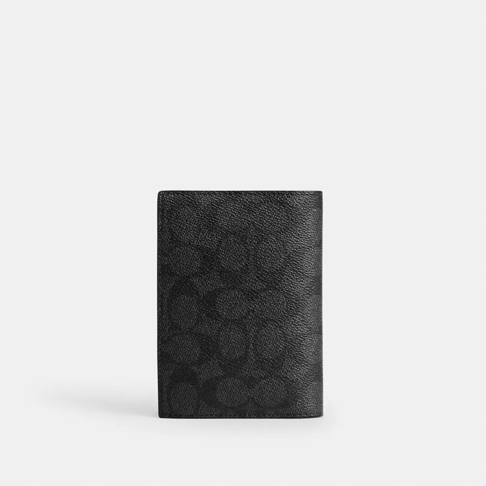 Yamalı Signature Canvas Pasaport Çantası