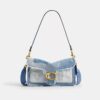 Yeniden Kullanılmış Denim Patchwork'li Tabby Omuz Çantası 26