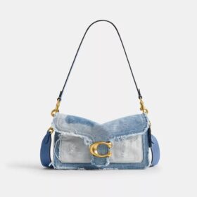Yeniden Kullanılmış Denim Patchwork'li Tabby Omuz Çantası 26