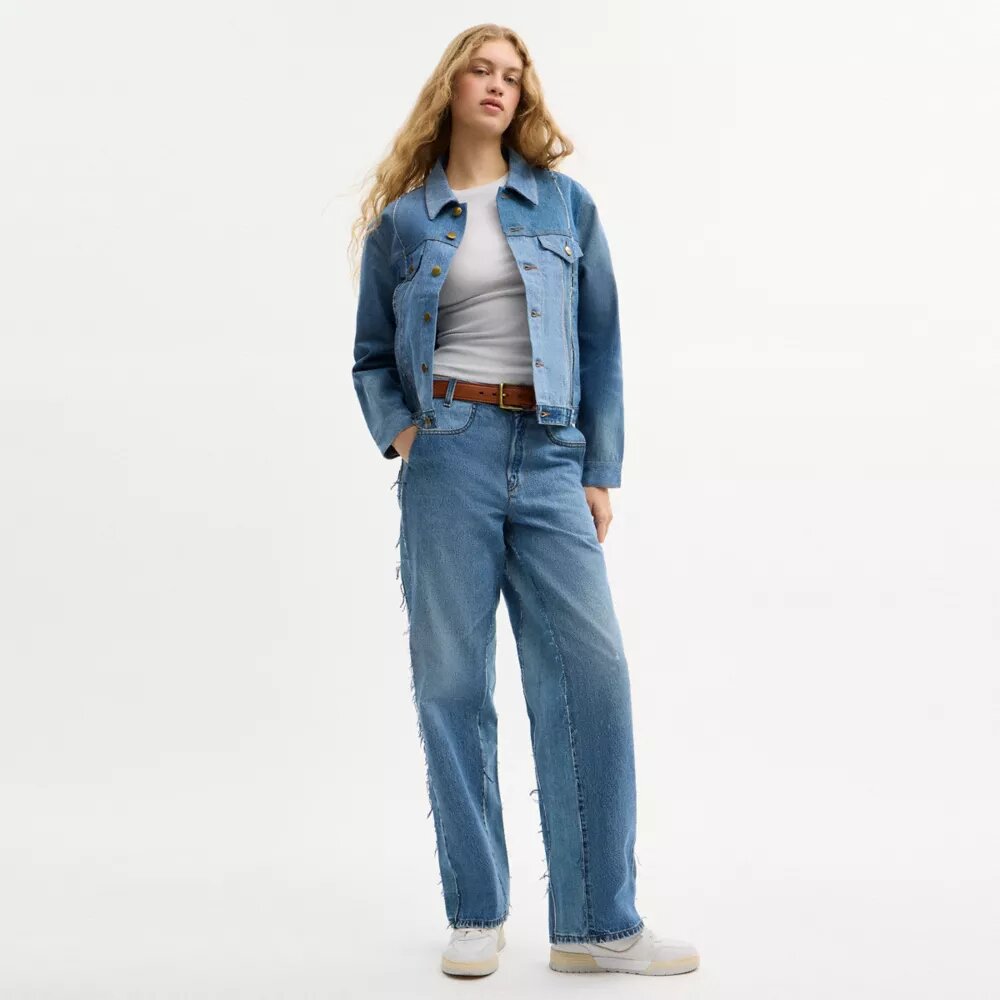 Yeniden Tasarlanmış Denim Ceket