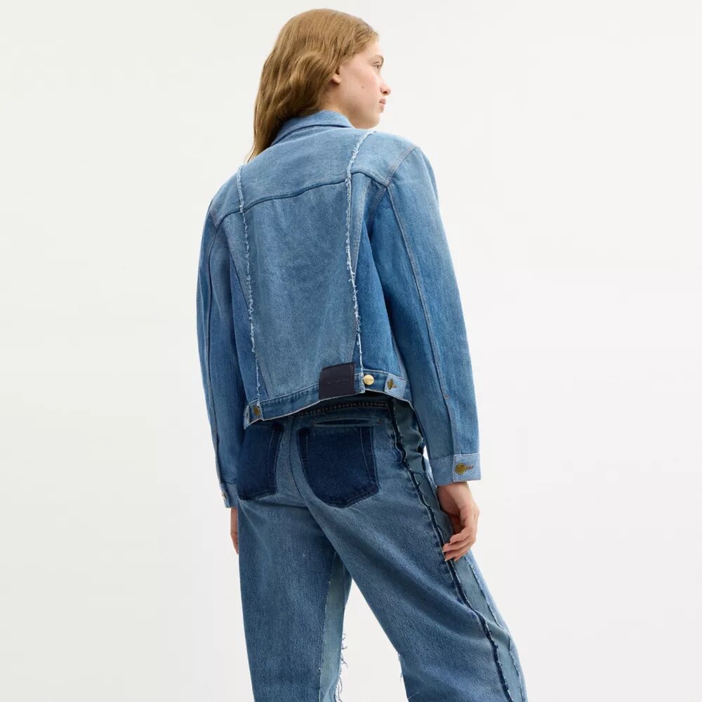Yeniden Tasarlanmış Denim Ceket