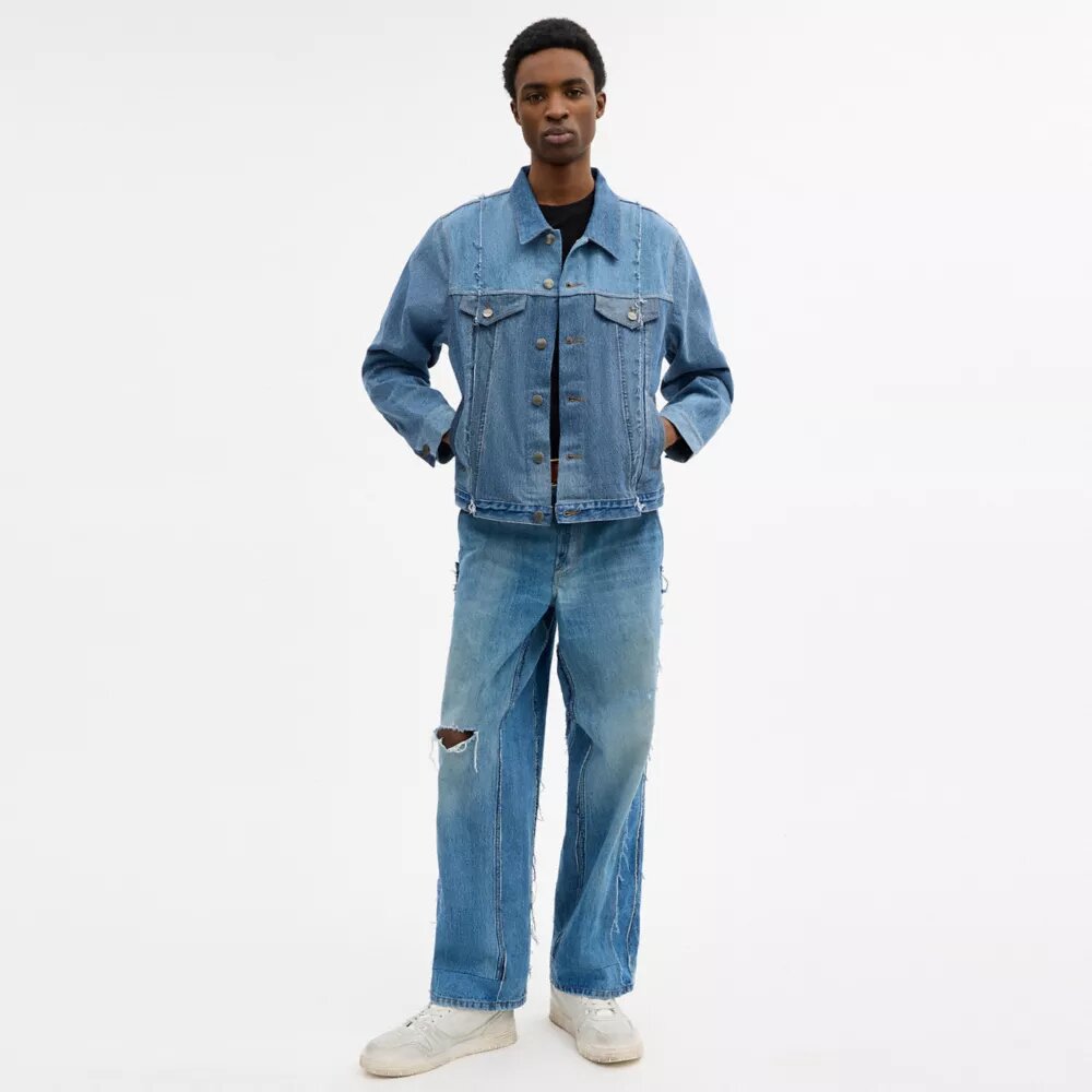 Yeniden Tasarlanmış Denim Ceket