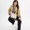 Yenilenebilir Pamuk Kanvas Üzerinde Mickey Mouse Desenli Disney X Coach Cargo Tote Çantası 26