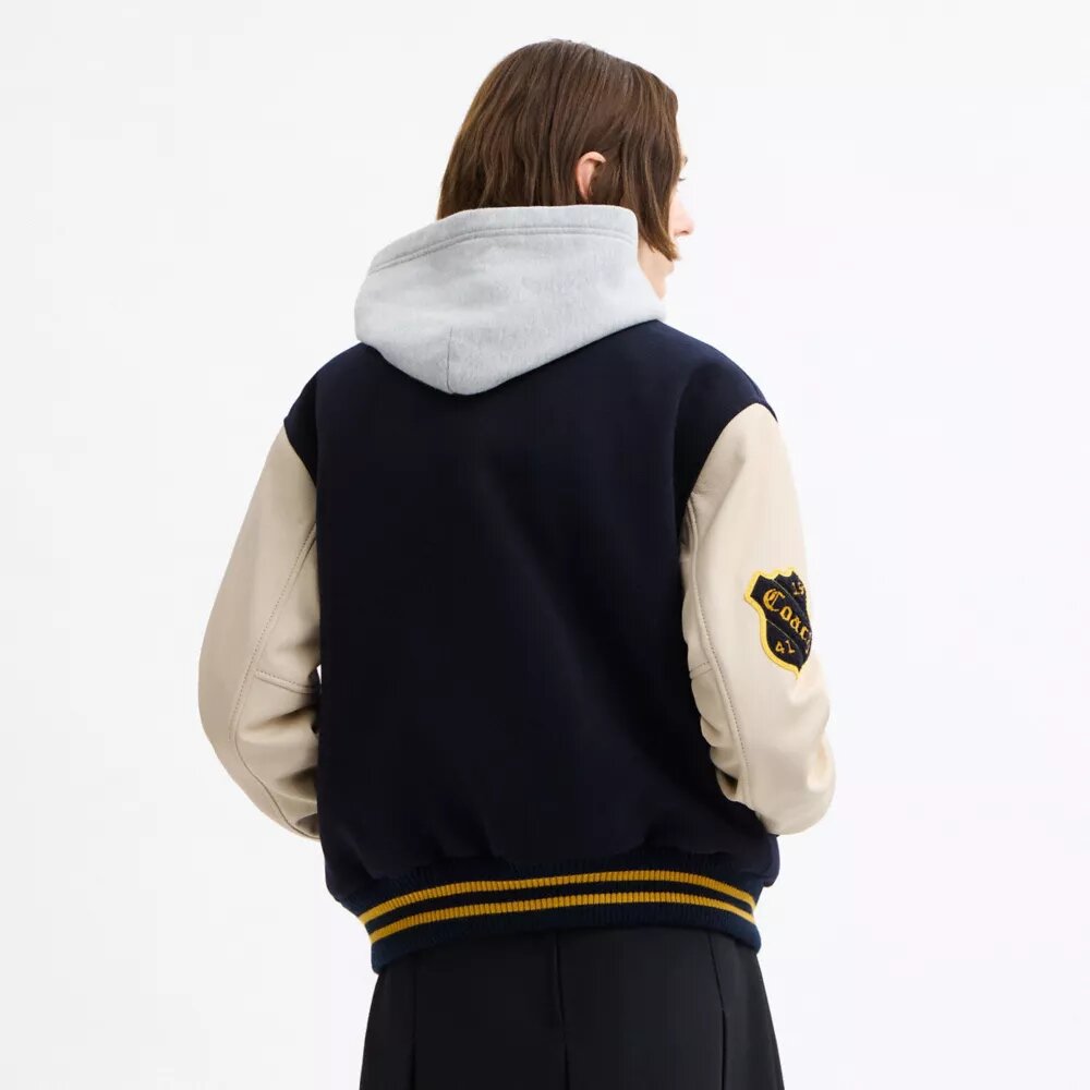Yünlü Varsity Ceket